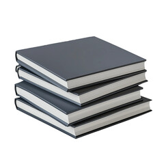 stack of books isolated