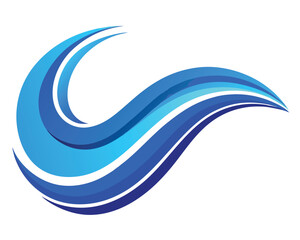 abstract blue waves