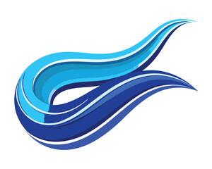 abstract vector illustration of a wave
