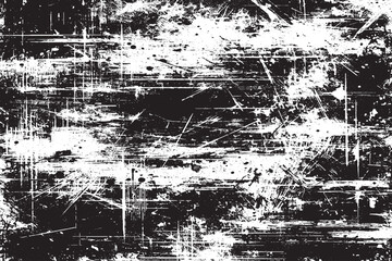  Intense Black and White Grunge with Scratches and Splatter