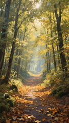 Obraz premium autumn in the forest