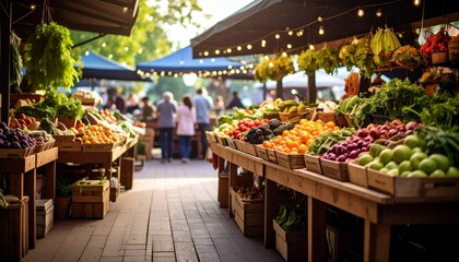 fruit market stall
