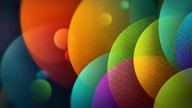 Abstract Colorful Sphere Background.