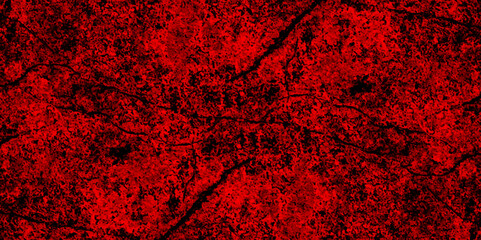 Abstract red grunge background with copy space. Dark red slate background toned classic color. old red color wall background texture. dirty rustic fire red texture.