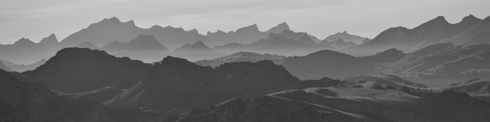 Stunning view from Niesen, Switzerland.