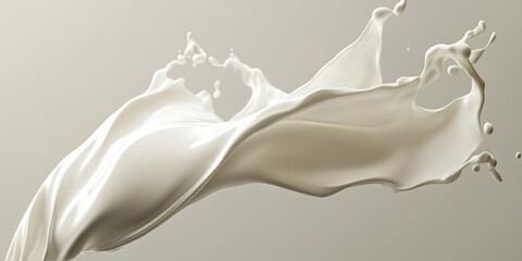 Milk splash in motion