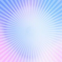 Illustrated pink pastel sunburst rays on digital art, graphic design, light explore textured surface background.