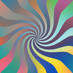 Illustrated vibrant rainbow gradient with line swirls texture, digital art background. Ideal for wallpaper, card template, web banner, branding etc.,
