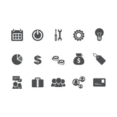Set of Web and Mobile Icons for Apps and Digital Media