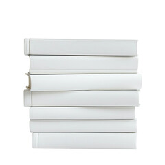 stack of books isolated