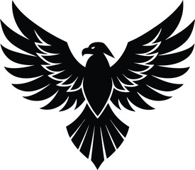 Heraldic Eagle Silhouette