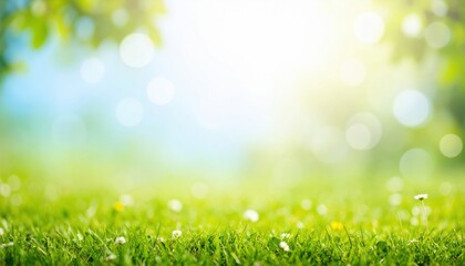 Fototapeta premium Vibrant grasslands under bright sunlight nature scene outdoor landscape serene environment close-up view greenery concept for relaxation