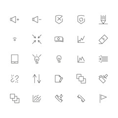 Web and Business Icon Set for Internet and Office Use