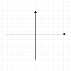Cartesian plane, Axes that are perpendicular, Finance data visualization or blank statistics, customizable stroke, vector, illustration