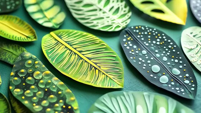green leaf background