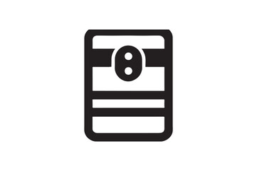 Barrier Shield silhouette vector with white background