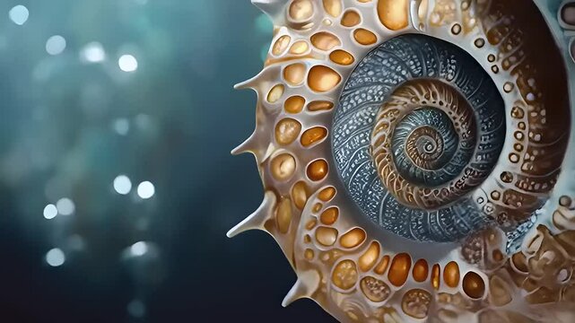 nautilus shell background