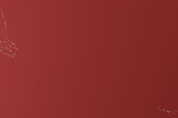 Map of the streets of Comores made with white lines on red background. Top view. 3d render, illustration
