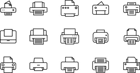 print icon set  printer icon vector  .eps