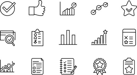 potential icon set  work performance evaluation  v.eps
