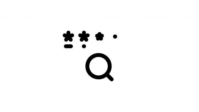 password minimalist stroke animation