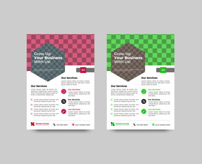 newest trendy creative corporate multipurpose minimal official business advertising magazine poster flyer with creative corporate trendy geometric shape template print design, Creative Flyer Layout
