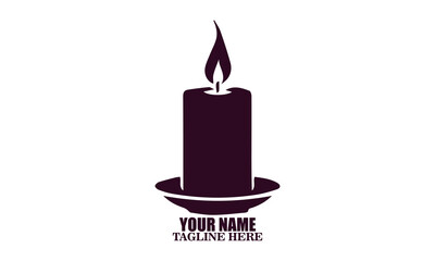 Tisha B'Av temple candle tears Broken vector illustration, tisha B'Av temple candle tears broken logo design