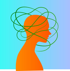 Abstract Representation of a man Mind