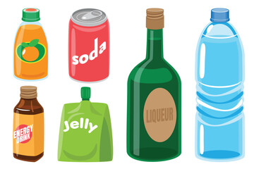 Set of Beverage Packaging
