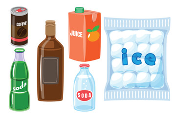 Set of Beverage Packaging