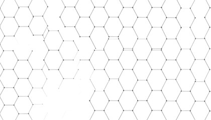 Fototapeta premium Hexagon Grid Structure Background.