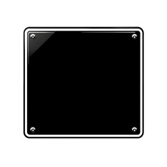 blank black square industrial sign, Blank Label Mockup Illustration, Isolated Industrial Sign Template, info label signage board
