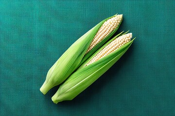 Corn on the Cob, Two Ears of Fresh Sweetcorn