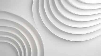 Obraz premium 3D Rendering of abstract curve shape geometry white background 46700286 1