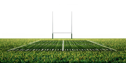 Rugby field goalposts isolated on a white background png