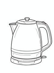 Electric kettle .eps