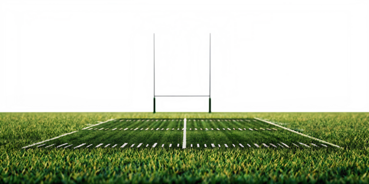 Rugby field goalposts isolated on a white background png