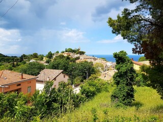 Panoramic view of the old town of Rovinj, Croatia