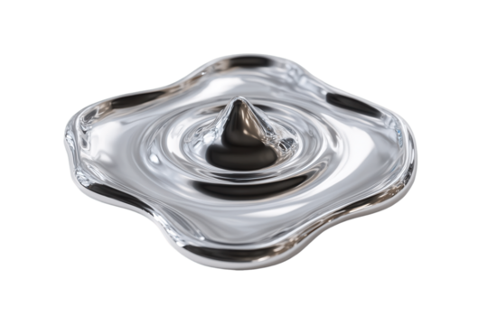 Magnetic Liquid Sculpture: A photo showcasing the mesmerizing dance of liquid under magnetic influence, forming an intriguing sculpture with dynamic ripple and peak details