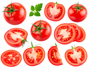Fototapeta premium Juicy Red Tomatoes A Collection of High-Resolution Images