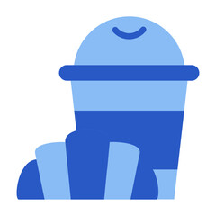 coffee and croissant icon	