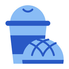 coffee and bread icon	