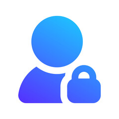 access user gradient fill icon