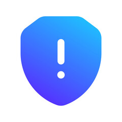 security alerts gradient fill icon
