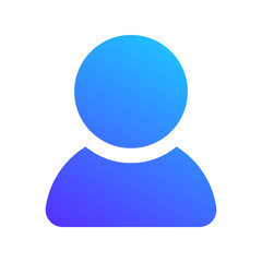 user profile gradient fill icon