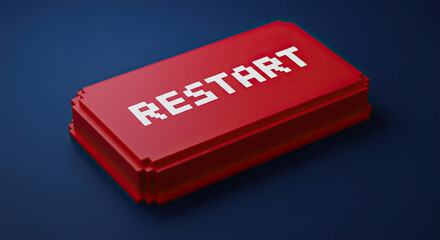 Pixel Restart Button