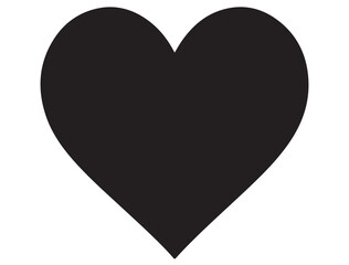 HAND DRAWN HEART SHAPE SILHOUETTE