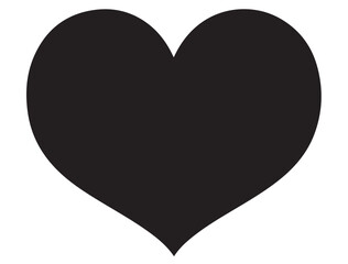HAND DRAWN HEART SHAPE SILHOUETTE