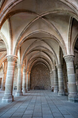 Interior of Mont Saint-Michel Abbey