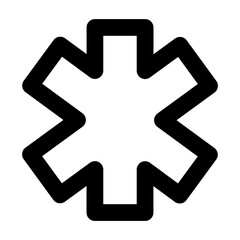 Obraz premium Simple line vector icon medic representing medical and healthcare themes. Ideal for use in hospital apps, health websites, and telemedicine platforms. Clean SVG format, easy to scale and customize.